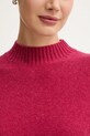 United Colors of Benetton kamizelka z dodatkiem wełny 1244D10EF różowy