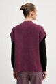 Odzież United Colors of Benetton kamizelka z dodatkiem wełny 1244D10EF fioletowy