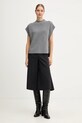 United Colors of Benetton kamizelka z dodatkiem wełny 1244D10EF szary AW25