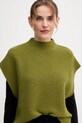 Жилет с добавлением шерсти United Colors of Benetton зелёный 1244D10EF
