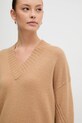 Sveter s prímesou vlny United Colors of Benetton béžová 1244D403A