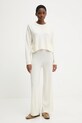 United Colors of Benetton sweter z dodatkiem wełny 126WD10E4 beżowy AW25