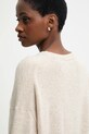 United Colors of Benetton sweter z dodatkiem wełny beżowy 126WD10E4