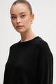 Pulover z dodatkom volne United Colors of Benetton črna 126WD10E4