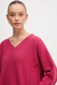 Pulover z dodatkom volne United Colors of Benetton roza 126WD402Z