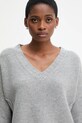 Sveter s prímesou vlny United Colors of Benetton sivá 126WD402Z