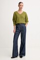 United Colors of Benetton sweter z dodatkiem wełny 126WD402Z zielony AW25