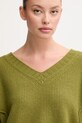 United Colors of Benetton sweter z dodatkiem wełny zielony 126WD402Z