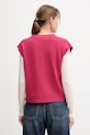 United Colors of Benetton vestă din amestec de lână 126WD4033 roz AW25