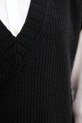 United Colors of Benetton vestă din amestec de lână 126WD4033 negru