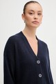 United Colors of Benetton kardigan z dodatkiem wełny granatowy 126WD604Z