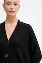 United Colors of Benetton cardigan din amestec de lână negru 126WD604Z