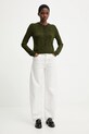 United Colors of Benetton kardigan 12F3D5028 zielony AW25