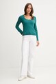 United Colors of Benetton sweter 1W2AD10E5 turkusowy AW25