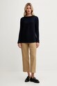 United Colors of Benetton sweter z dodatkiem wełny 1Y6SD10CH granatowy AW25