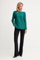 United Colors of Benetton sweter z dodatkiem wełny 1Y6SD10CH turkusowy AW25