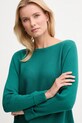 United Colors of Benetton sweter z dodatkiem wełny turkusowy 1Y6SD10CH