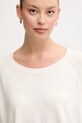 United Colors of Benetton sweter z dodatkiem wełny beżowy 1Y6SD10EG