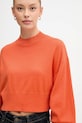 United Colors of Benetton maglione con lana arancione 1Y6SD2041