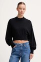 United Colors of Benetton sweter z dodatkiem wełny półgolf czarny 1Y6SD2041