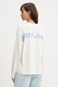 Odzież Guess Jeans sweter bawełniany W5YR34.Z3HM1 beżowy