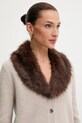 Blugirl Blumarine kardigan wełniany beżowy RF5050.MA500