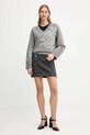 Blugirl Blumarine sweter z domieszką wełny RF5155.MA870 szary AW25