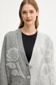 Blugirl Blumarine kardigan z domieszką wełny szary RF5156.MA870