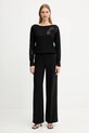 Blugirl Blumarine sweter wełniany RF5232.MA82O czarny AW25