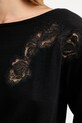 Blugirl Blumarine sweter wełniany RF5232.MA82O czarny