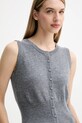 Fracomina vestă de lână gri FR25WJ5008K47301