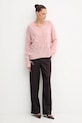 Fracomina sweter z domieszką wełny FS25WT7011K50501 różowy AW25