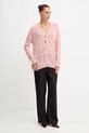 Fracomina cardigan din amestec de lână FS25WT8006K50501 roz AW25