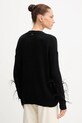 Îmbrăcăminte Fracomina cardigan din amestec de lână FS25WT8006K50501 negru