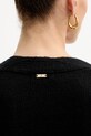 Fracomina cardigan din amestec de lână FS25WT8006K50501 negru