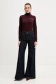 Patou sweter wełniany KN3088041 bordowy AW25