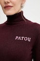 Patou sweter wełniany KN3088041 bordowy