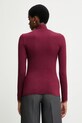 Odzież United Colors of Benetton longsleeve z domieszką kaszmiru 3LRU3M077 bordowy