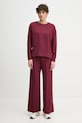 United Colors of Benetton bluza 3Y2F3M07M bordowy AW25