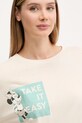 United Colors of Benetton longsleeve piżamowy beżowy 3Y5E3M07S