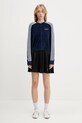 Жилетка adidas Originals Fluffy Cardigan JW3644 тъмносин