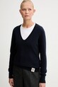 Bally sweter kaszmirowy granatowy WKN0AO