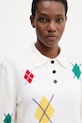 MSGM sweter wełniany beżowy 3941MDM194.257781