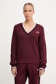 Guess sweter z dodatkiem wełny SABINA szpic bordowy V5BR01.Z1152