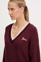 Guess sweter z dodatkiem wełny SABINA bordowy V5BR01.Z1152