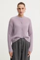 MM kardigan z dodatkiem wełny MEANDRO średniej grubości fioletowy 2526346028600