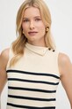 Βαμβακερό γιλέκο Weekend Max Mara TROFEO μπεζ 2525366121600