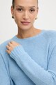 Weekend Max Mara sweter z domieszką wełny GHIACCI niebieski 2525366151600