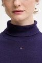 Tommy Jeans sweter bawełniany DW0DW21672 fioletowy