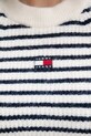 Tommy Jeans gyapjúkeverék pulóver DW0DW21677 fehér